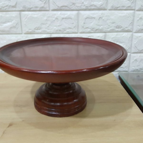 Mâm bồng gỗ đường kính 30cm gỗ gụ